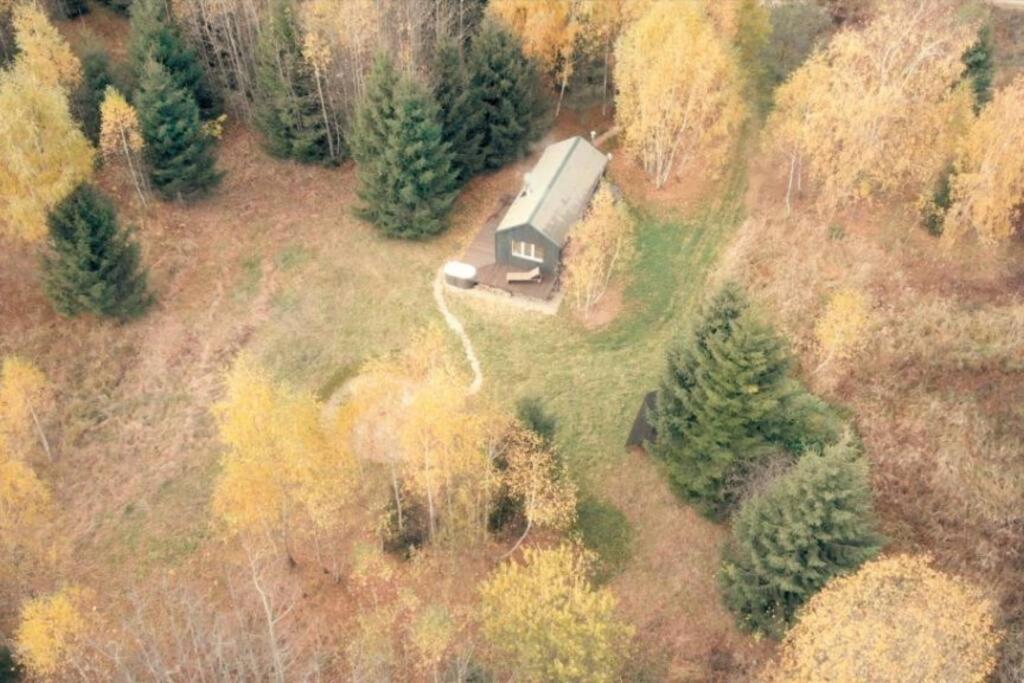 Hand Made Off Grid Forest Luna Chalet Luksine